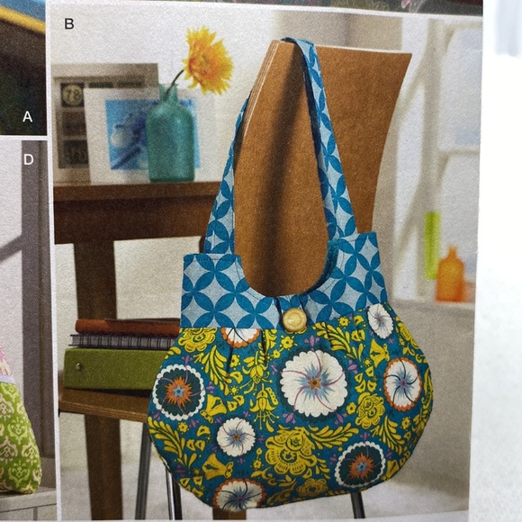 Simplicity 2396 Sewing Pattern Tote Bags Sweet Pea Uncut - Picture 5 of 9